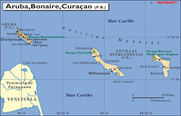 Aruba, Bonaire, Curaçao (Islas ABC)
