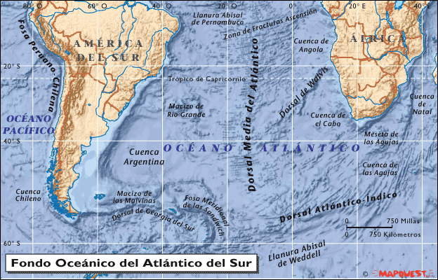 Océano Atlántico del Sur