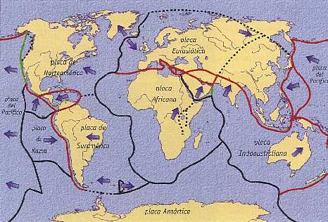 Figura 2-14 > Placas litosfricas