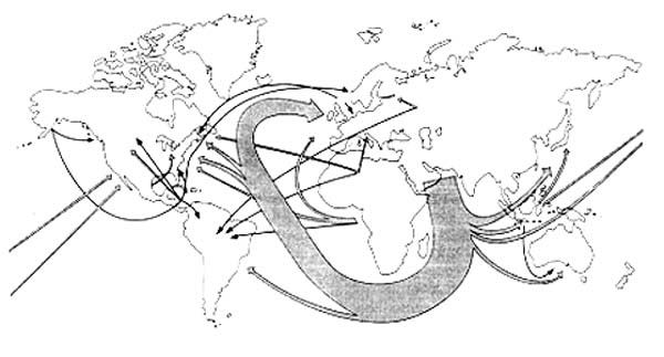 Figura 11-9 > Principales rutas de transporte de petrleo