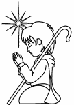 Christian coloring book picture