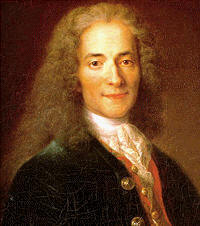 Voltaire, uno de los pocos pensadores franceses del siglo XVIII que se mostraban partidarios de una concepción relativista de la historia humana