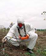 Testeo rutinario de radioactividad (Chernobil)