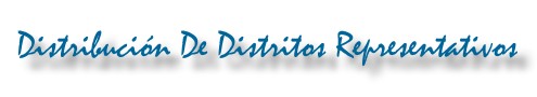 Distribución de Distritos Representativos