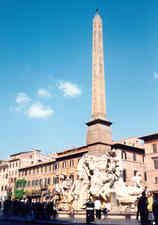 Fuente de los Cuatro Ros, en la Piazza Navona
