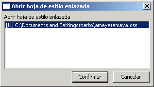 Abrir hoja de estilo Abrir hoja de estilo