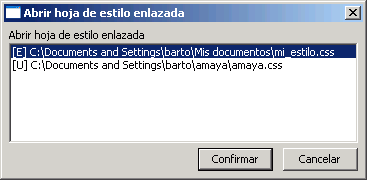 Abrir hoja de estilo