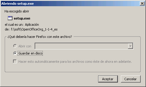 Instalacion de programas del CD en Mozilla Firefox - Descarga de archivos Instalacion de programas del CD en Mozilla Firefox - Descarga de archivos