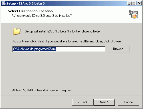 IZArc - Instalación - Paso 4 IZArc - Instalación - Paso 4