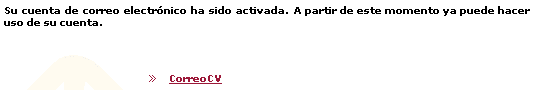 CorreoCV - Cuenta activada