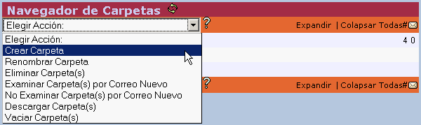 Correo CV - Crear nueva carpeta Correo CV - Crear nueva carpeta