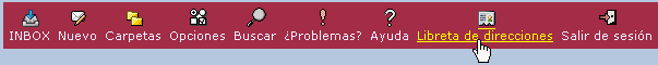 CorreoCV - Para entrar en la Libreta de direcciones CorreoCV - Para entrar en la Libreta de direcciones