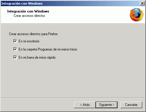 Firefox - Instalación - Integración con Windows Firefox - Instalación - Integración con Windows
