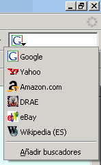 Firefox 1.5 - Utilización - Barra de búsqueda - 2 Firefox 1.5 - Utilización - Barra de búsqueda - 2