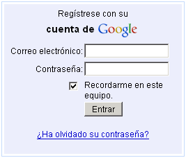 Google - Formulario de entrada Google - Formulario de entrada