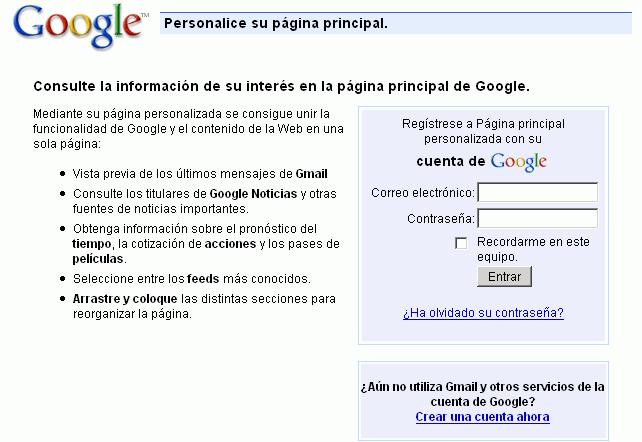 Google - Acceder a cuenta de Google Google - Acceder a cuenta de Google