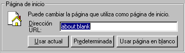 Internet Explorer 5.5 - Configurar página de inicio Internet Explorer 5.5 - Configurar página de inicio
