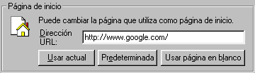 Internet Explorer 5.5 - Configurar página de inicio Internet Explorer 5.5 - Configurar página de inicio