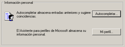 Internet Explorer 6.0 - Borrar Información personal Internet Explorer 6.0 - Borrar Información personal