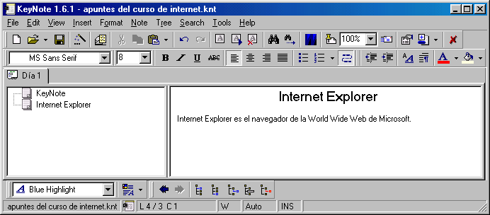 KeyNote - Utilizar - Crear un nuevo nodo 2 KeyNote - Utilizar - Crear un nuevo nodo 2
