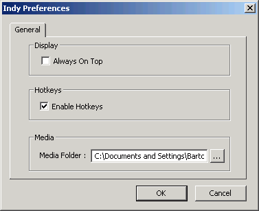 Indy - Opciones Indy - Opciones