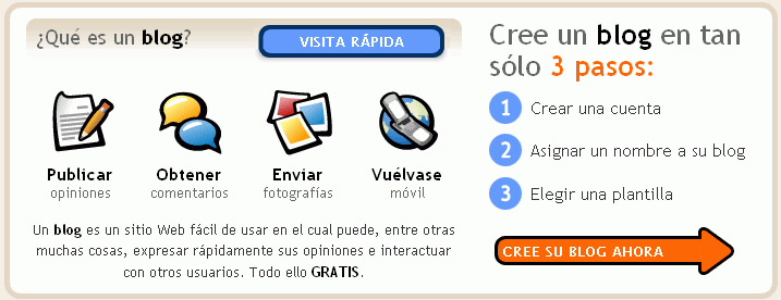 Blogger - Crear un Weblog - Paso 1 Blogger - Crear un Weblog - Paso 1