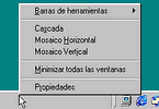 Clic derecho en la barra de tareas