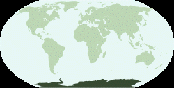 Mapamundi mostrando la ubicacin de la Antrtida.