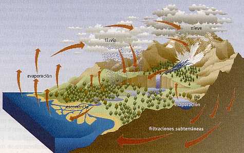 Figura 3-7 > Ciclo del agua