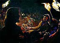 Jess es traicionado por Judas. Copyrighted.