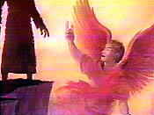 Jesus tempted by Satan.