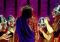 Que significa el manto purpura de jesus