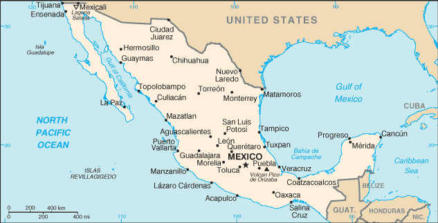 Map Of Mexico In Spanish Sésamo - Mapas, Maps - Mexico